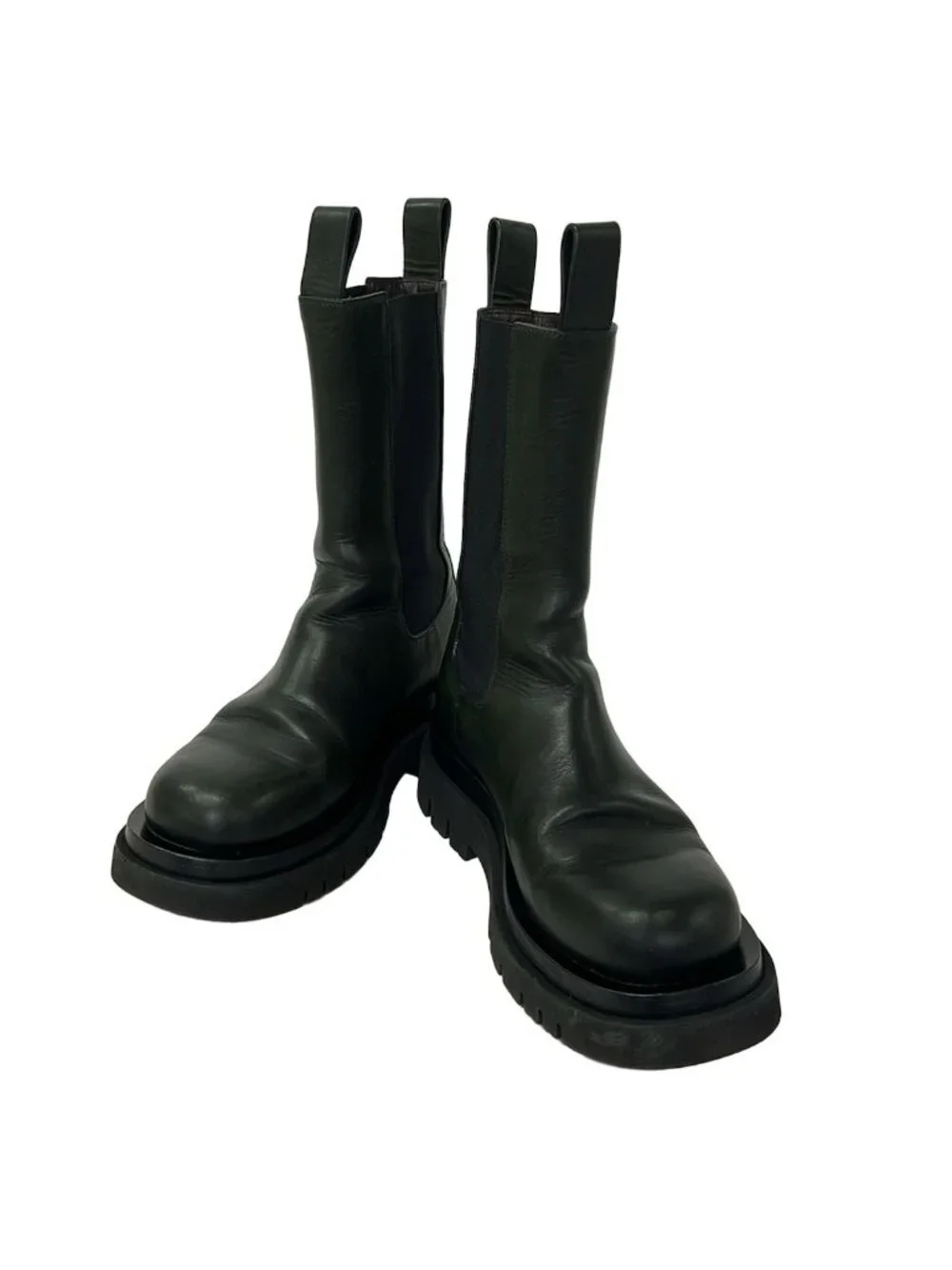 Bottega Veneta Boots 38 Khaki Side Gore Leather